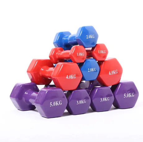 Farbige Fitnesshanteln