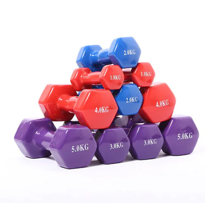 Farbige Fitnesshanteln